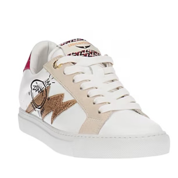 NEW Zadig and Voltaire leather sneakers - Picture 9 of 11